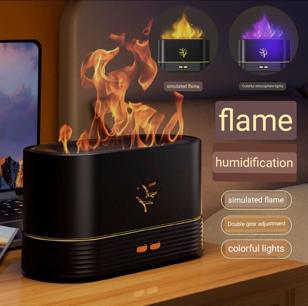 Humidifier Aroma Fragrance Air Flame Purifier Scent Diffuser Room Freshener