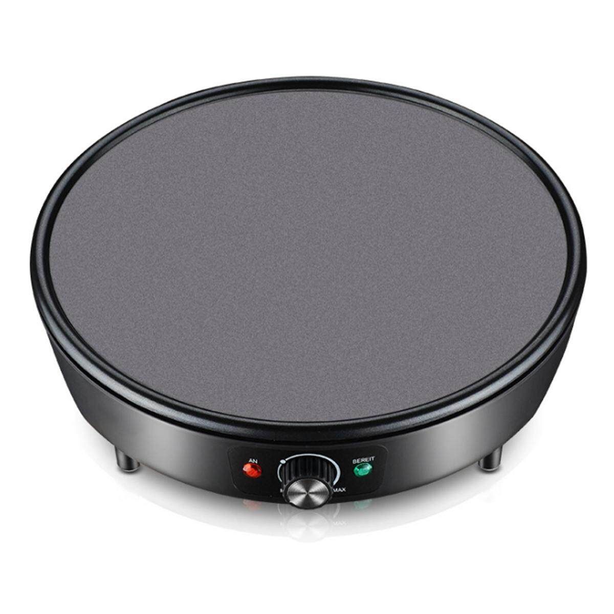 Electric Kitchen Crepe Maker Baking Grill Cooktop Nonstick Pancake Eggs Bread Breakfast Crepe Maker Pancake Cooker Grill Hot Plate Dessert Making Machine Beige