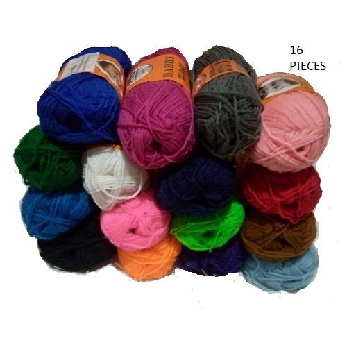 16 Pieces Colorful Knitting Yarn