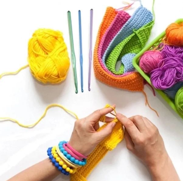 Knitting Needle Wool - Crochet Hook Kit - Yarn Hook