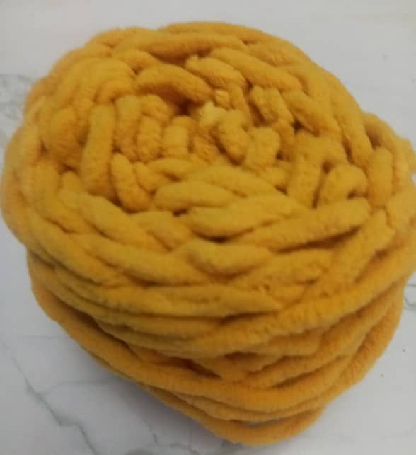 100g Milk Cotton Blends Polyester Blended Chenille Chunky Yarn For Hand Knitting-Light Brown