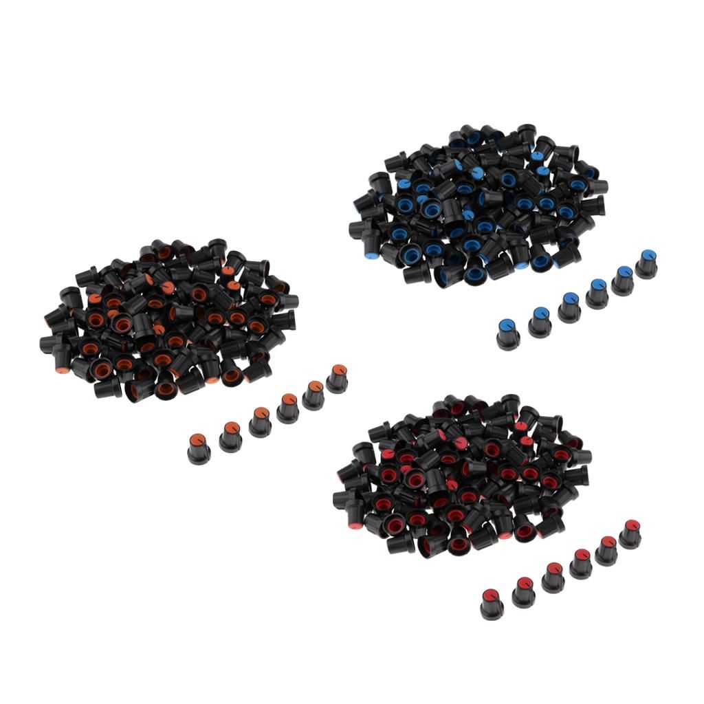 100 Pieces Potentiometer Knobs / Volume Amplifier Knob Cap For Orange