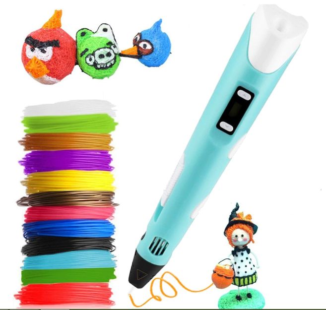 DIY 3D Printing Pen With 3 Color ABS / PLA Filament