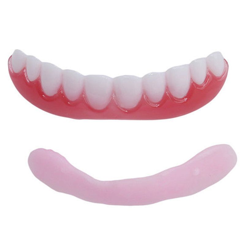 Upper False Teeth Silicone Fake Teeth Simulation Braces