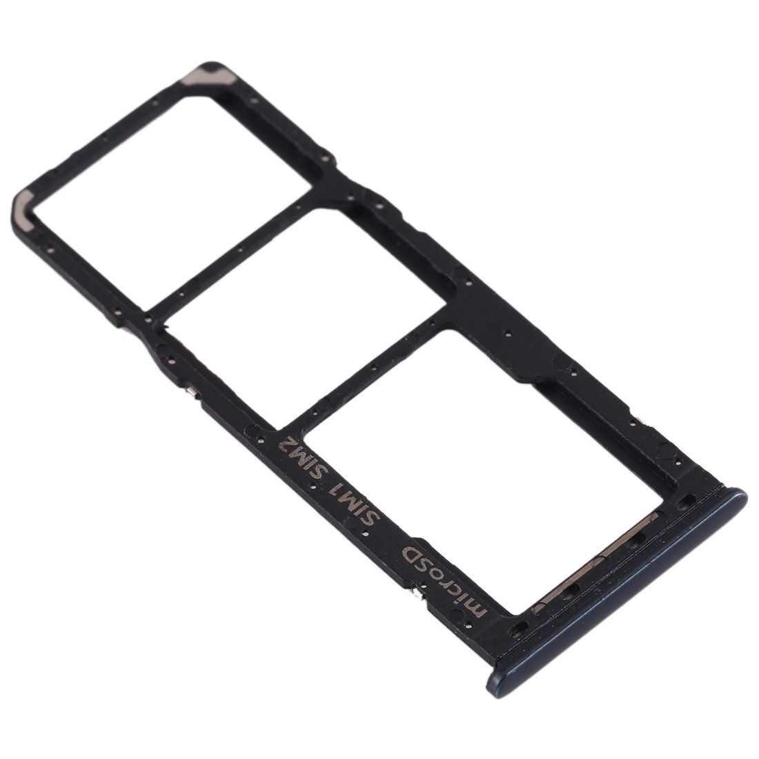 SIM Card Tray + SIM Card Tray + Micro SD Card Tray For Galaxy A20 A30 A50 (Black)