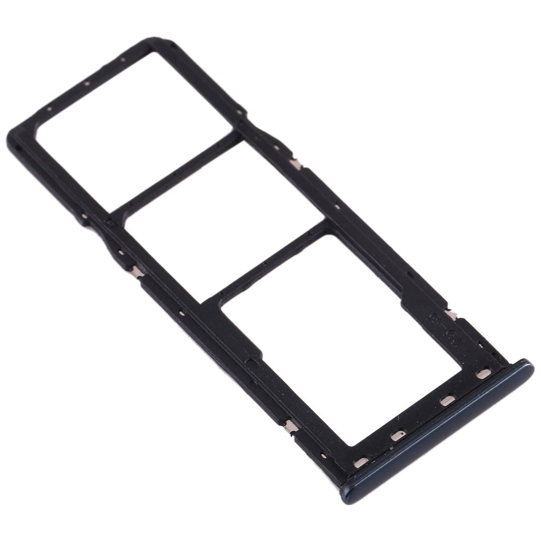SIM Card Tray + SIM Card Tray + Micro SD Card Tray For Galaxy A20 A30 A50 (Black)