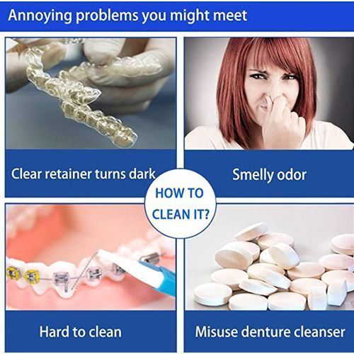 Retainer And Denture Cleaner - 120 Tablets