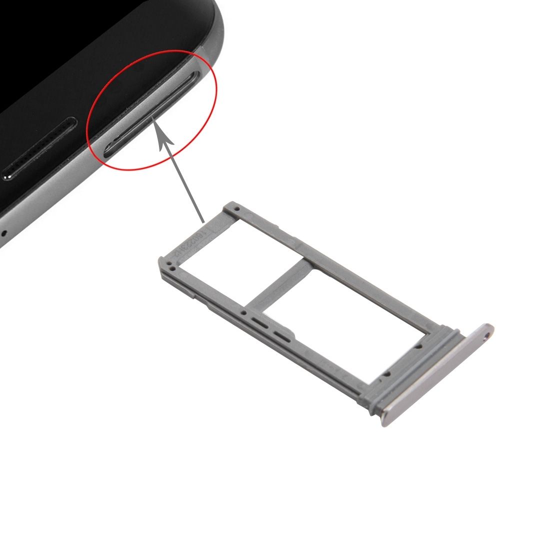 IPartsBuy SIM Card Tray And Micro SD Card Tray For Samsung Galaxy S7 Edge / G935(Gold)