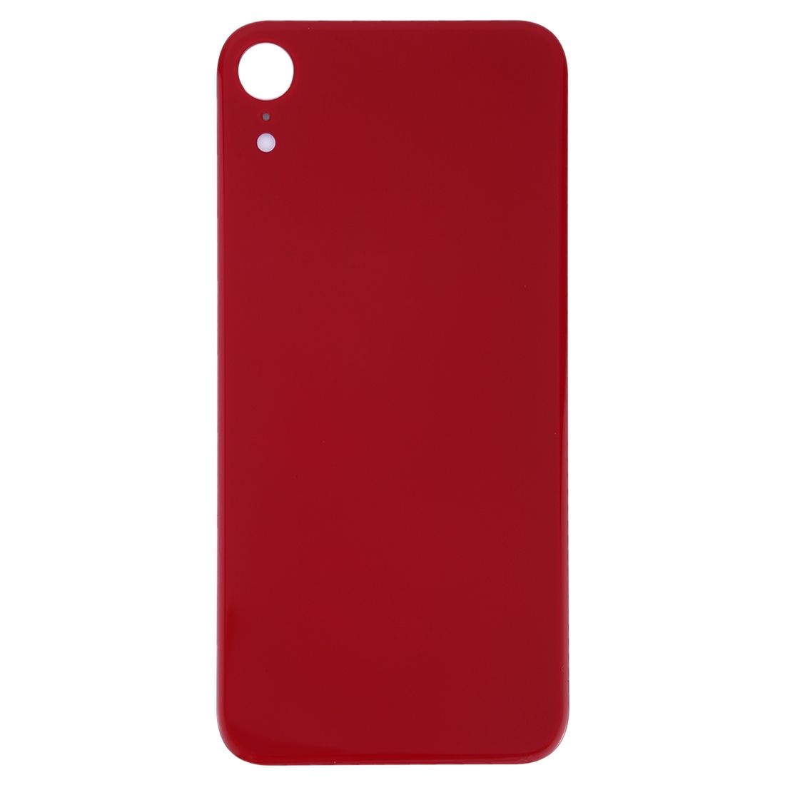 Easy Replacement Big Camera Hole Glass Back Battery Cover With Adhesive For IPhone XR(Red)