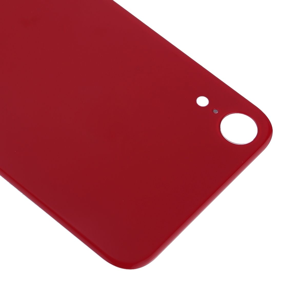 Easy Replacement Big Camera Hole Glass Back Battery Cover With Adhesive For IPhone XR(Red)