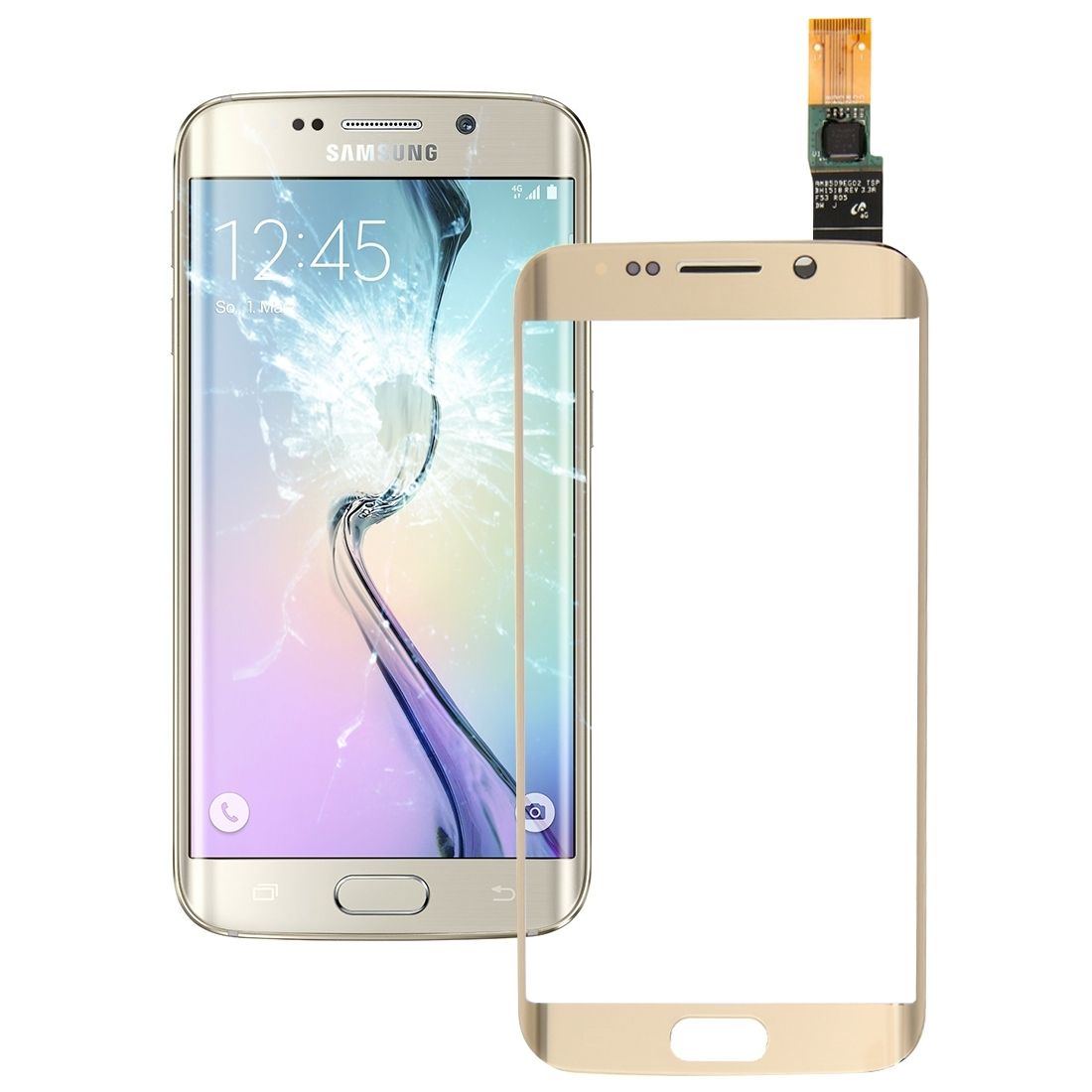 IPartsBuy For Samsung Galaxy S6 Edge / G925 Touch Screen(Gold)