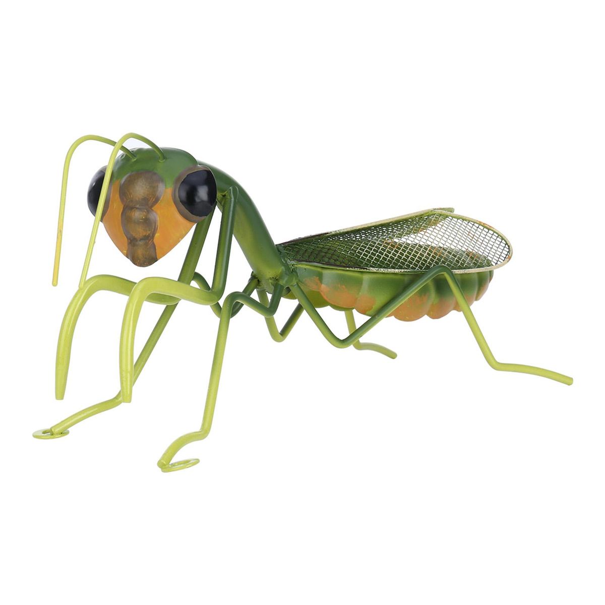 Tooarts Praying Mantis Wall Ornaments Iron Insects Mini Animal Craft Garden Micro Landscape Photography Props