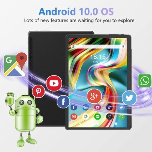 ​MatrixPad Ultra Slim Android 10 Tablet 10.1" HD IPS Screen 4GLTE Dual SIM 4GB + 64GB Octa-Core - 5G WiFi - GPS - Black