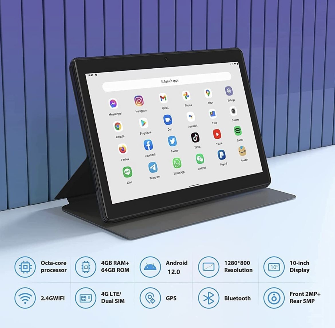 ​MatrixPad Ultra Slim 4GB + 64GB Android 10.0 Tablet 10.1" - 5G WiFi