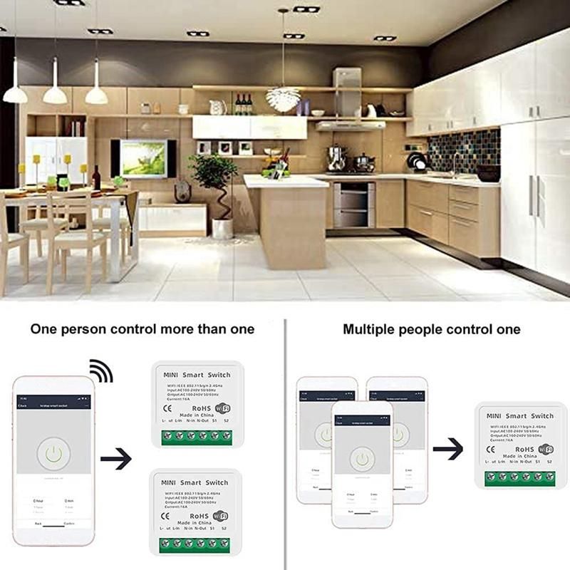 Mini Smart WiFi Relay Switch, DIY Timer Light Switch Module