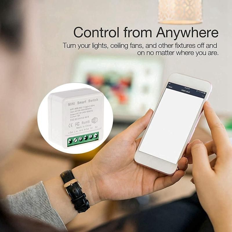 Mini Smart WiFi Relay Switch, DIY Timer Light Switch Module