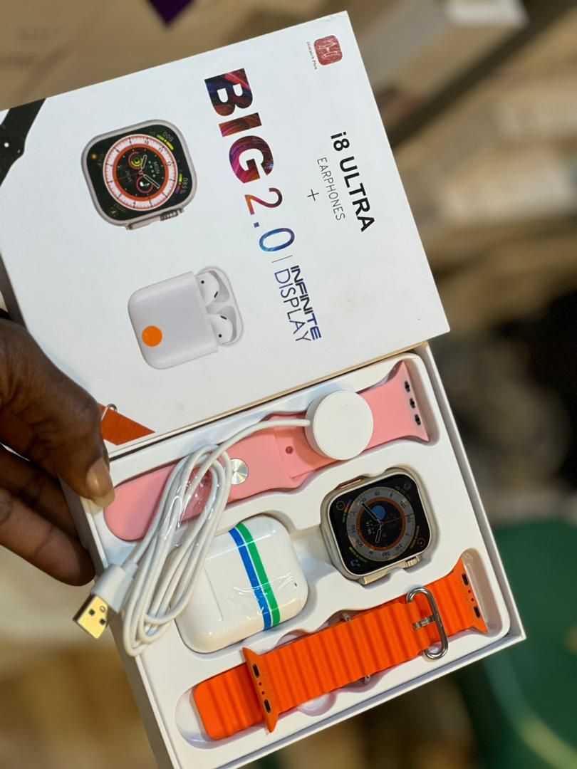 I8 Ultra Combo Smart Watch BIGGER SCREEN 2.0