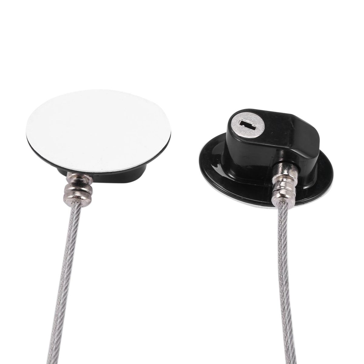 2 Pieces Refrigerator Door Lock Strong Adhesive Freezer Door Lock File Drawer Lock Child Safety Cupboard Lock with Key