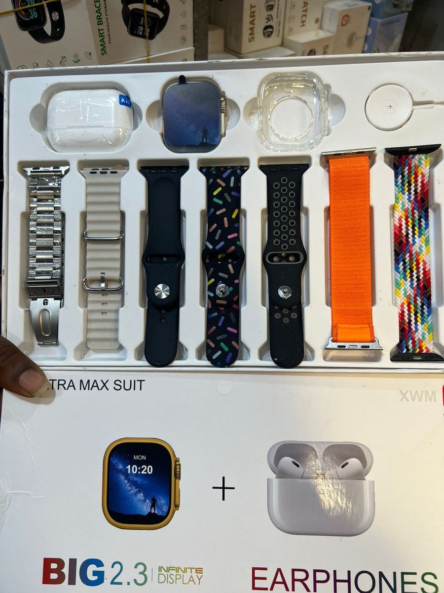 Ultra 8 Smart Watch With 10in1 High Quality Straps