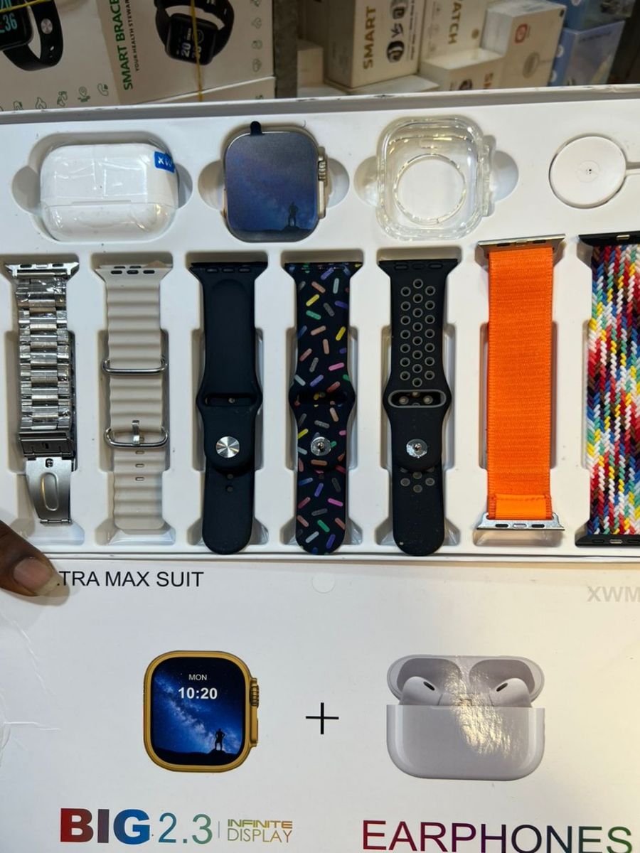 Ultra 8 Smart Watch With 10in1 High Quality Straps