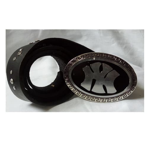 Glittering Italian Leather Belt -Ny