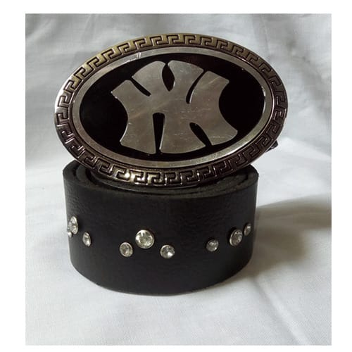 Glittering Italian Leather Belt -Ny
