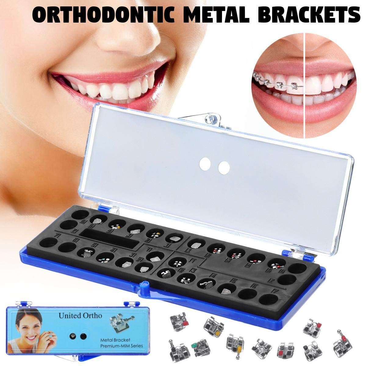 Dental Orthodontic Molar Buccal Tube Band Stainless Steel Metal Brackets Braces 0.022