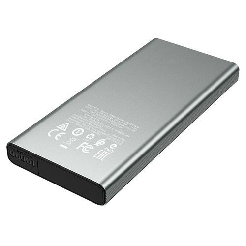 10000mAh Ultrathin Portable Power Banks 2 Outputs-Black