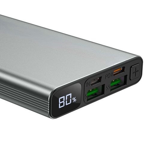 10000mAh Ultrathin Portable Power Banks 2 Outputs-Black