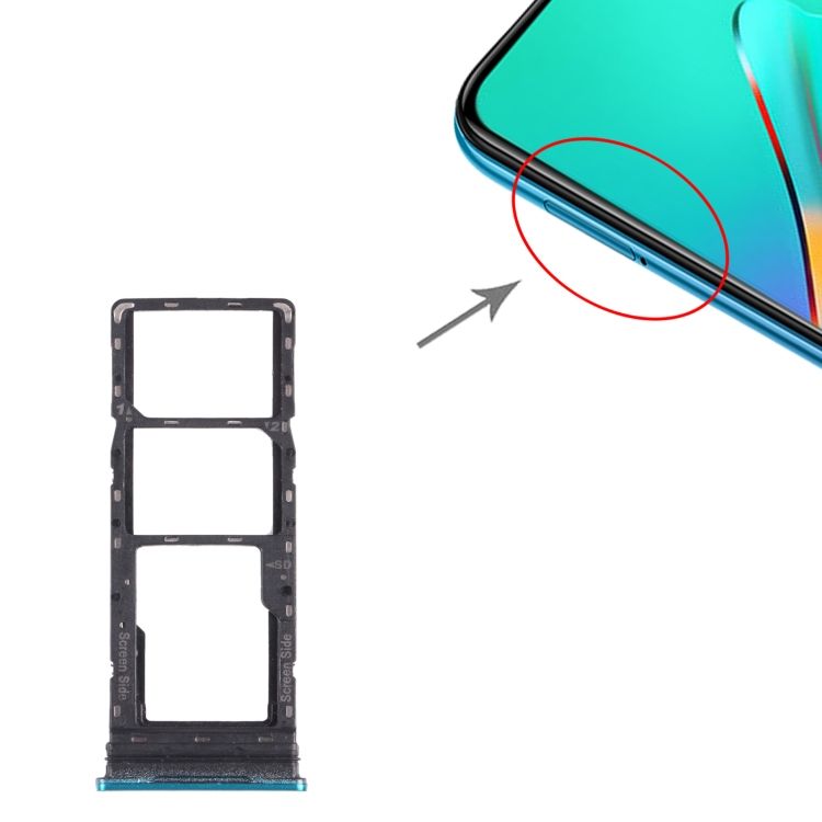 SIM Card Tray + Micro SD Card Tray For Infinix Smart 5 X657
