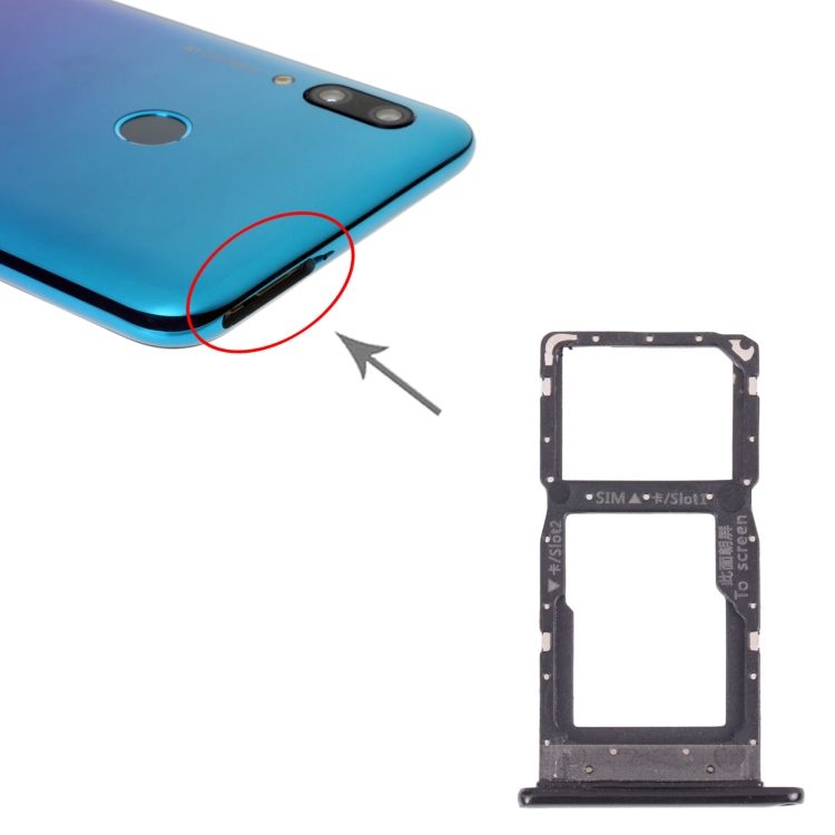 SIM Card Tray + Micro SD Card Tray For Huawei P Smart (2019)