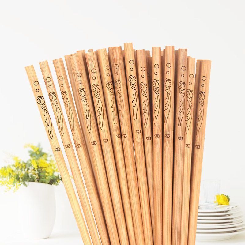 20 Pieces Reusable Chinese Wooden Chopsticks