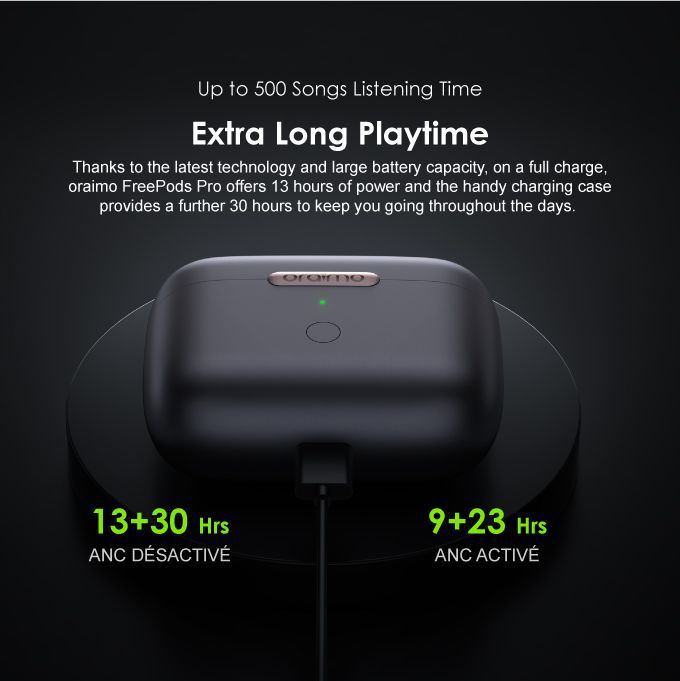 FreePods Pro ANC Active Noise Cancellation Wireless Earbuds
