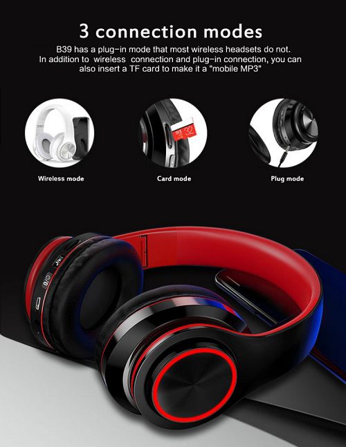 Foldable Wireless Bluetooth Headset Game Headphone Earphone