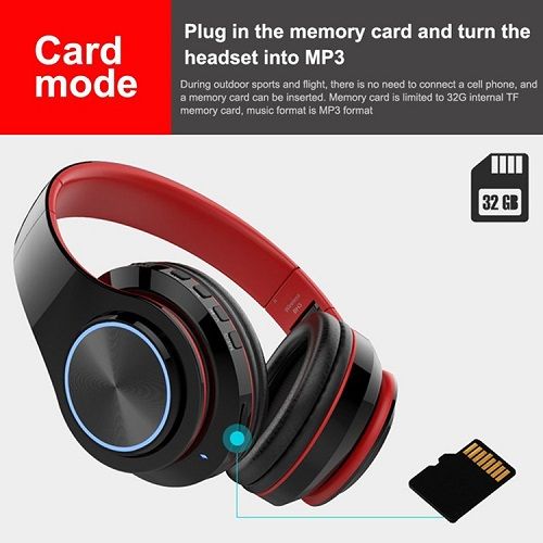 Foldable Wireless Bluetooth Headset Game Headphone Earphone