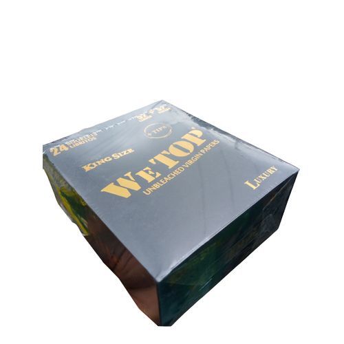 Box Of We Top King Size Raw Rolling Paper With Tips