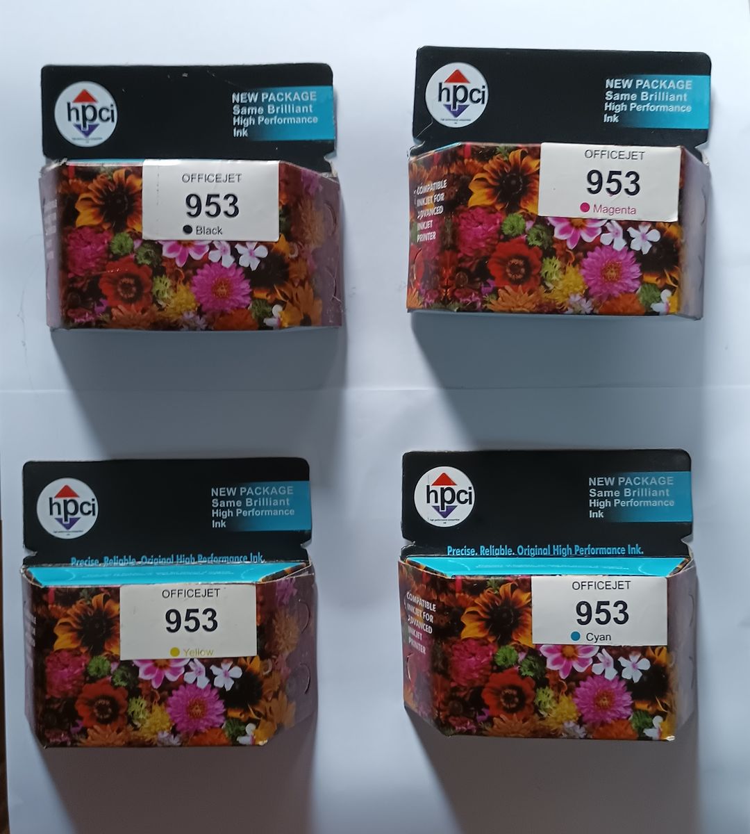 Hpci (High Performance Compartible Ink) 953 Black And 953 Magenta, 953 Cyan, 953 Yellow Ink Advantage Printer Cartridge