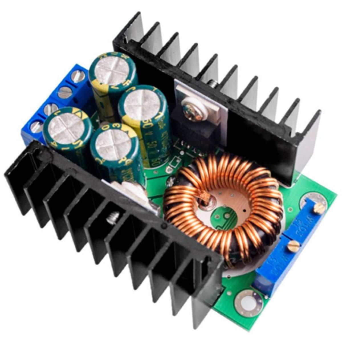 2 Pcs DC CC 9A 300W Step Down Buck Converter 5-40V to 1.2-35V Power Module DC CC 150W Car Power Elevator Module