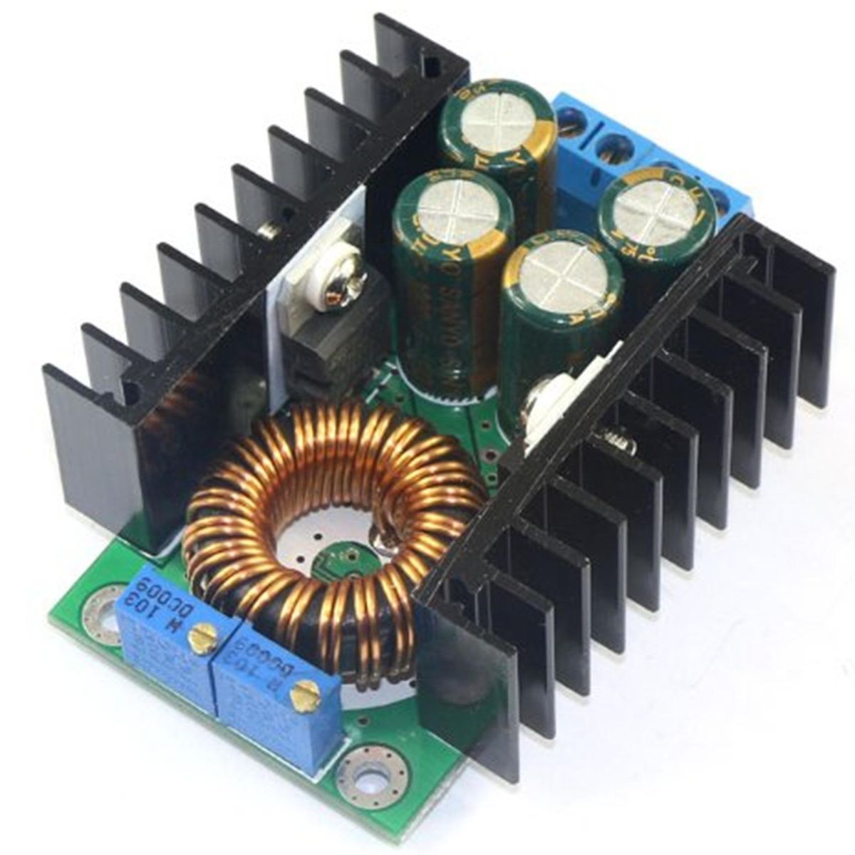 2 Pcs DC CC 9A 300W Step Down Buck Converter 5-40V to 1.2-35V Power Module DC CC 150W Car Power Elevator Module