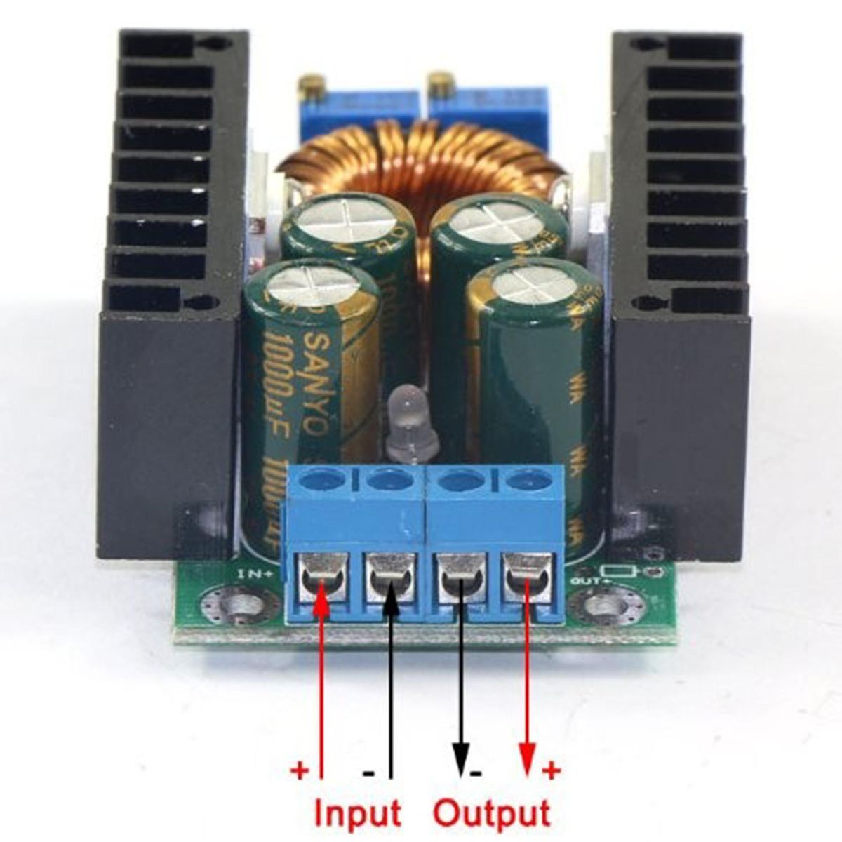 2 Pcs DC CC 9A 300W Step Down Buck Converter 5-40V to 1.2-35V Power Module DC CC 150W Car Power Elevator Module
