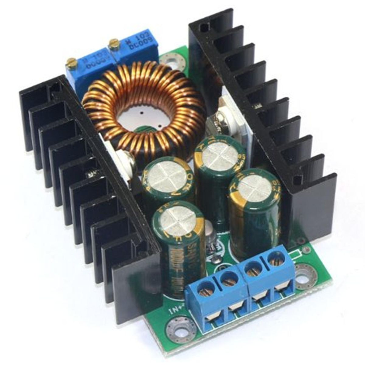 2 Pcs DC CC 9A 300W Step Down Buck Converter 5-40V to 1.2-35V Power Module DC CC 150W Car Power Elevator Module