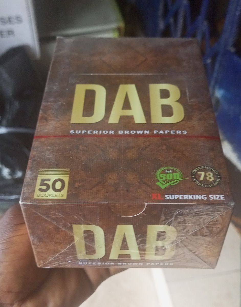 Box Of DAB King Size Raw Rolling Papers - 50 Booklets