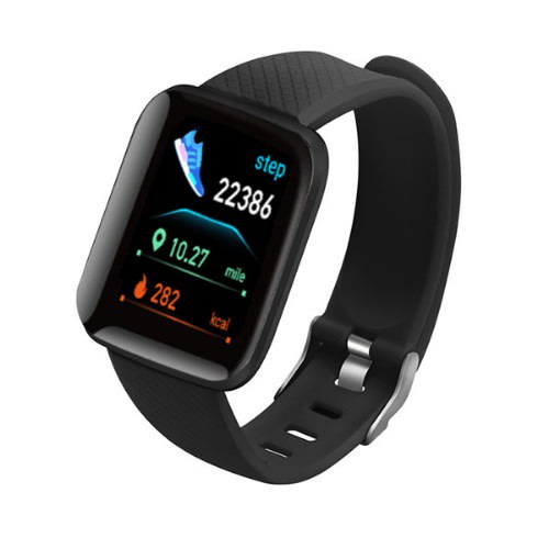 Fitpro Ix16 Pro Smart Bracelet Blood Pressure Heart Rate Monitor Sports Watch - Black