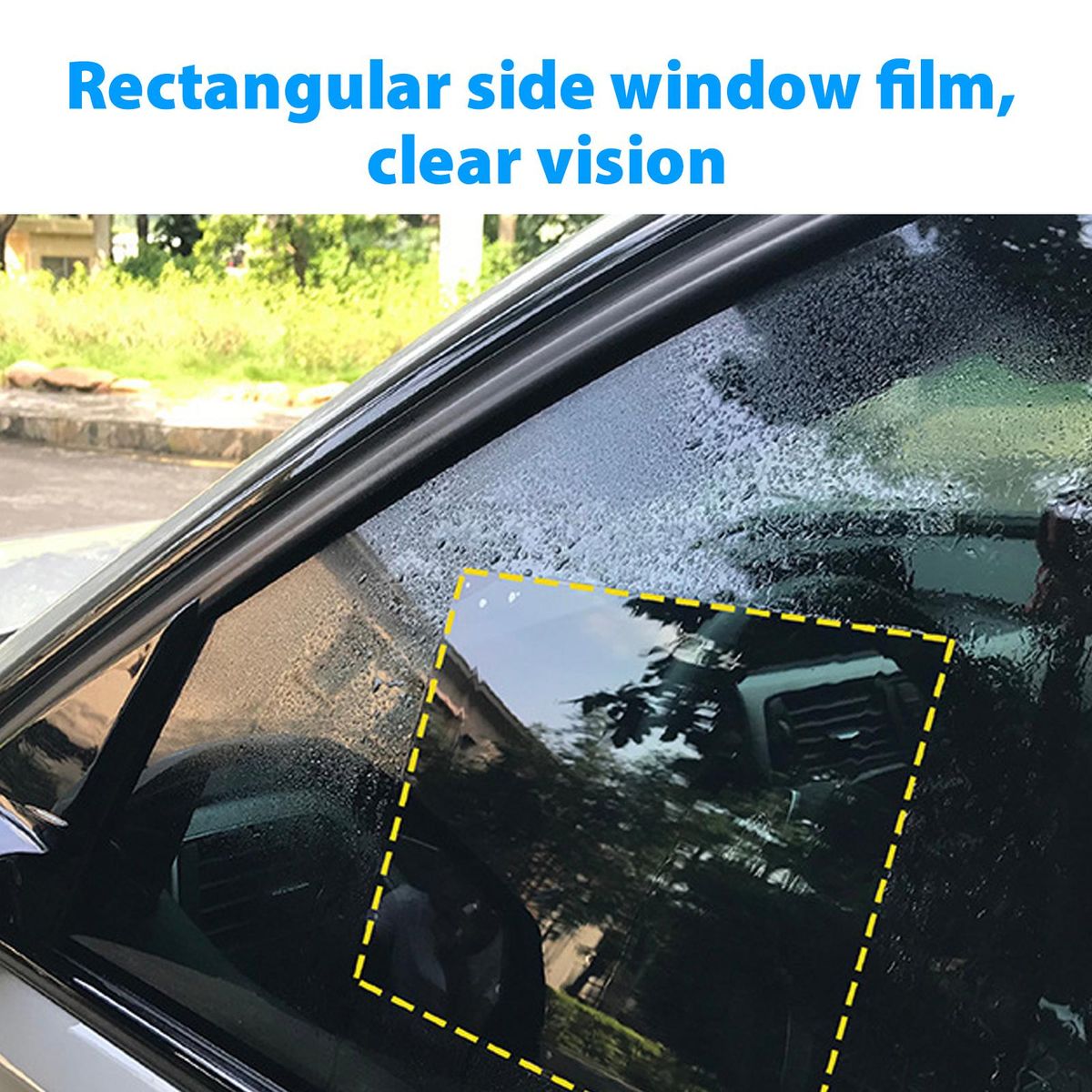 Car Rearview Mirror Film 12pcs Side Windows Rainproof Film Anti Scratch Anti-glare Fog Proof Micro-nano Coating Protective Sticker Film for Car