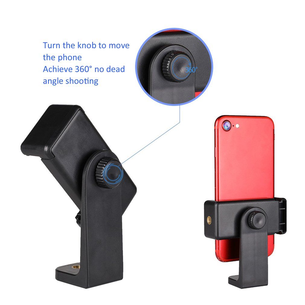OR Tripod Mount Adapter Cell Phone Clipper Holder Vertical 3