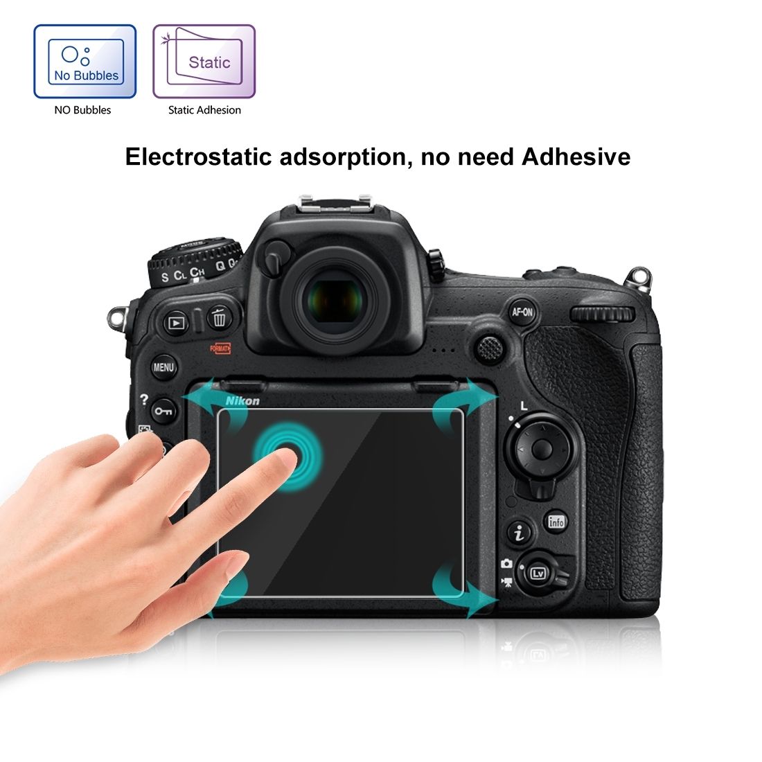 PULUZ 2.5D 9H Tempered Glass Film For Nikon D7100, Compatible With Nikon D5 / D500 / D7100 / D610 / D600 / D750 / D810 / D800 / D800E / D850 / D4S / D5200 / D5100 / P530 / P510
