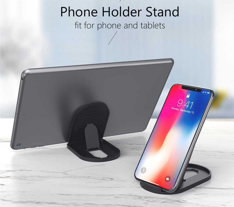 Universal Plastic Foldable Mobile Phone Tablet Holder Stand