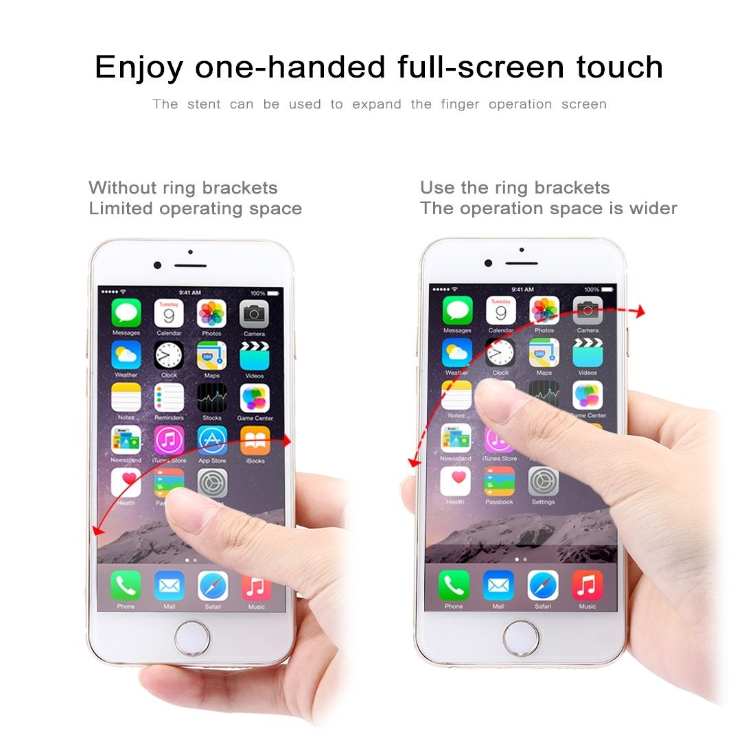 Ring Buckle Multifunction Cell Phone Holder,