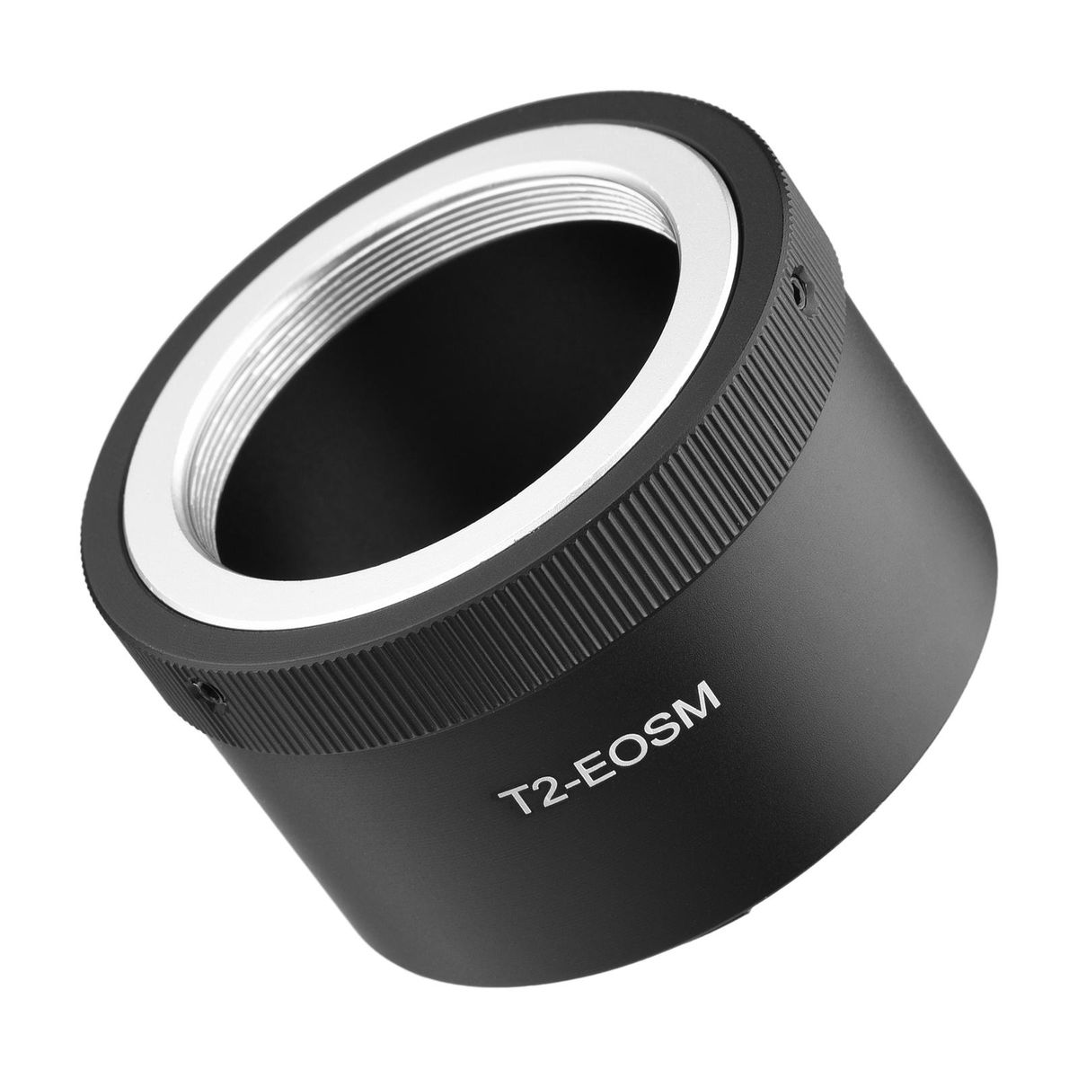 Manual Lens Mount Adapter Ring Aluminum Alloy for T2-Mount Lens to Canon EOS M1/M2/M3/M5/M6/M6 Mark II/M10/M50/M100/M200 EF-M Mount Mirrorless Camera