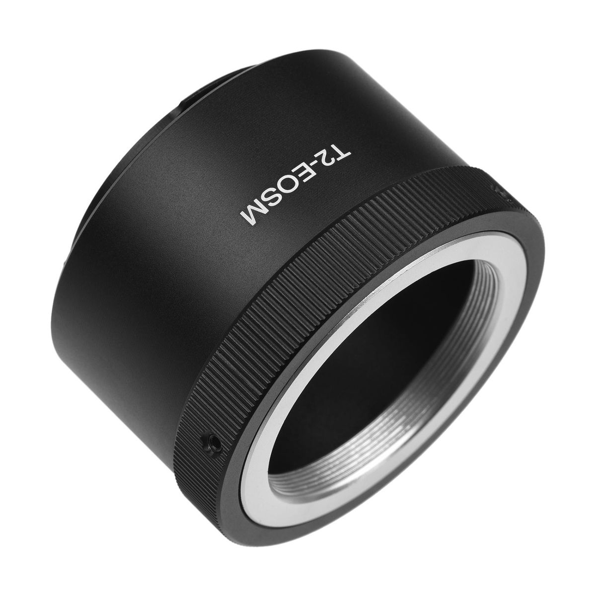 Manual Lens Mount Adapter Ring Aluminum Alloy for T2-Mount Lens to Canon EOS M1/M2/M3/M5/M6/M6 Mark II/M10/M50/M100/M200 EF-M Mount Mirrorless Camera